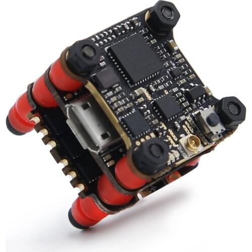 16X16mm GEPRC STABLE F411 2-4S MPU6000 F411 Flight Controller BLHELIS 12A 4in1 ESC 5.8G 200mW VTX for FPV Racing Micro Drones