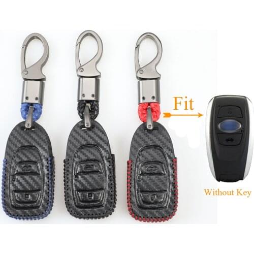 Kutery 2 Butttons Leather Remote Key Case For Subaru BRZ Forester Legacy Outback WRX WRX STI Impreza XV Car Accessories