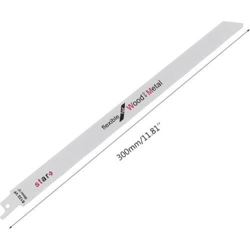 High Carbon Steel S122VF 300mm 12\" Reciprocating Saw Blade Effective Flexible For Cutting Wood Woodworking