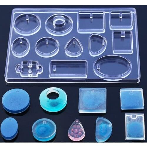 Multi-Style drop pendant transparent Mold Silicone Mould epoxy Resin Decorative Craft DIY molds
