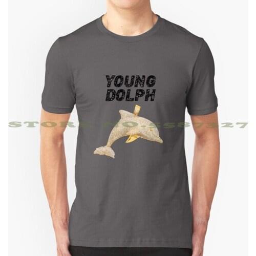Young Dolph Fashion Vintage Tshirt T Shirts Young Dolph Dolph Young Memphis Rap Hip Hop Trap Music Dolphin Chain Bulletproof