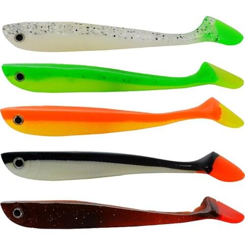 4PCS/Lot 110mm/6g Soft Fishing Lure Silicone Bait Swimbait Atificial Fishing Baits Sea Fishing Tackles Wobblers Soft Baits