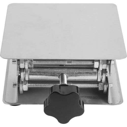 Stainless Steel Lifting Platform Labs Work Bench Jack Scissor Stand Platform