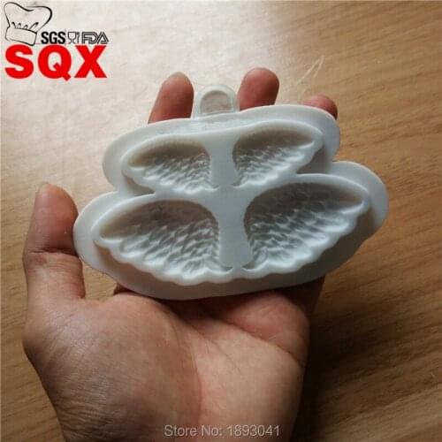 NEW Angel Wing Silicone Mold Fondant Cake Bakeware Cupcake Chocolate Decorating DIY Mold Confeitaria Kitchen Accessories SQ16328