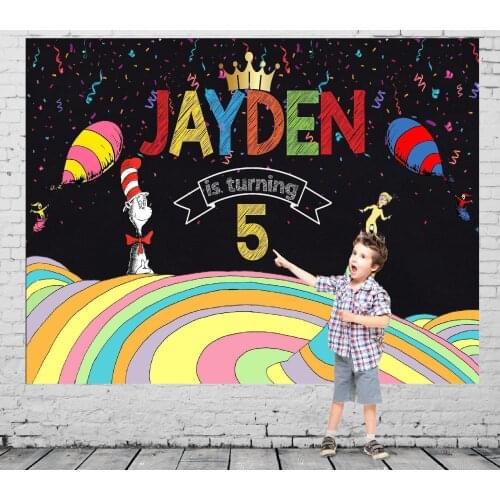 Custom Oh The Places You'll Go Party backdrop High quality Computer print birthday background