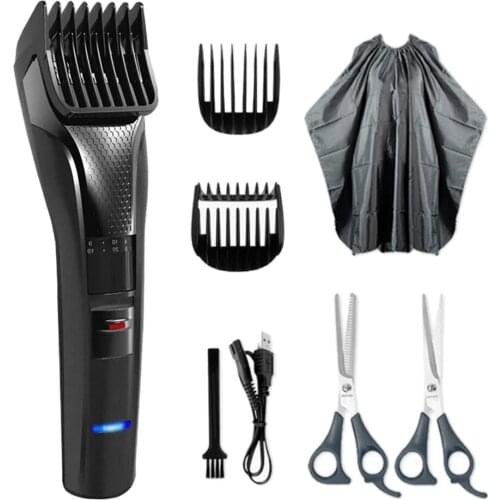 Portable USB Rechargeable Electric Hair Hairdresser Cape Cloth Kit