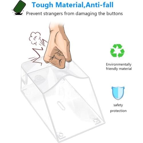 Transparent Waterproof Cover for Wireless Outdoor Doorbell Double-sided Adhesive Smart Doorbell Ring Chime Supplies