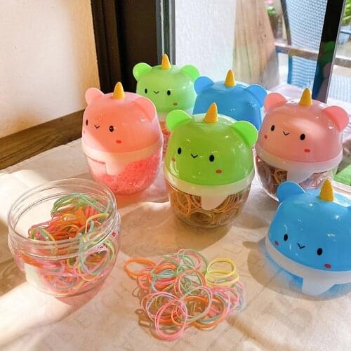 100/150 Pcs/Set Children Cute Colors One-time Scrunchies Rubber Band Baby Girls Sweet Elastic Hair Bands Kids Hair Accessories