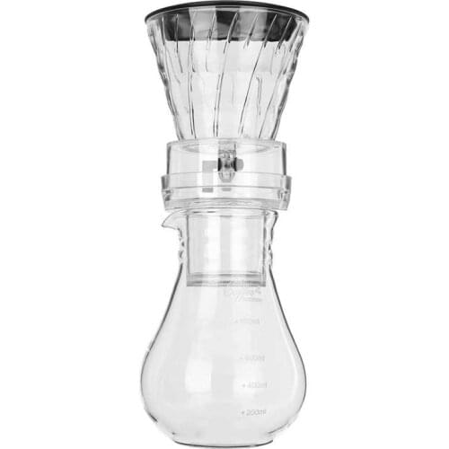 Glass Cold Ice Water Drip Coffee Maker Brew Pot Dripper Coffeemaker 800Ml