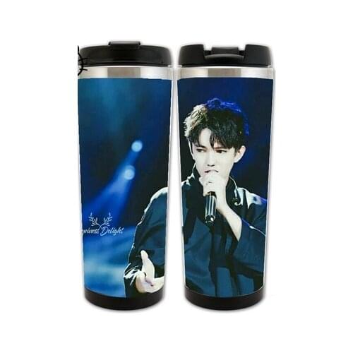 Dimash Kudaibergen Pictures Photos Stainless Steel Thermos Cup Male Art Music Singer Christmas New Year Gift