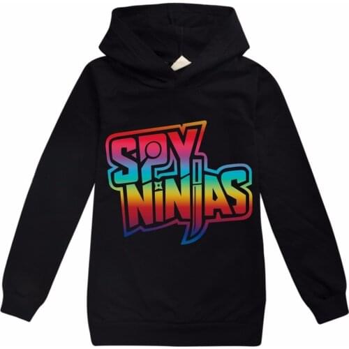 SPY NINJAS Hoodies Boys Sweatshirts 2021 Autumn Fashion Clothes Girls Funny Harajuku Cosplay Pink Shirt Children Hooded Tops