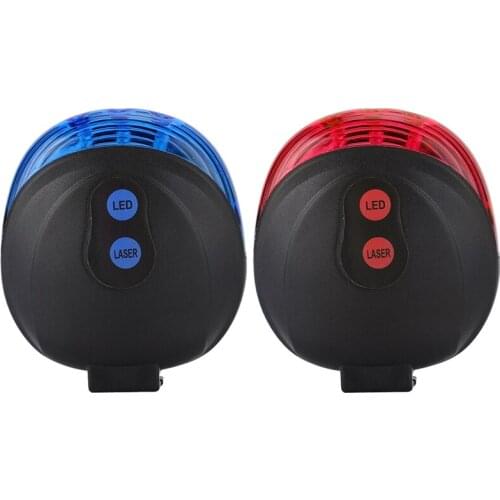 Bike Taillight Cycling Red Lights Waterproof Bike Warning Light with 2 Beams Bicycle Rear Light