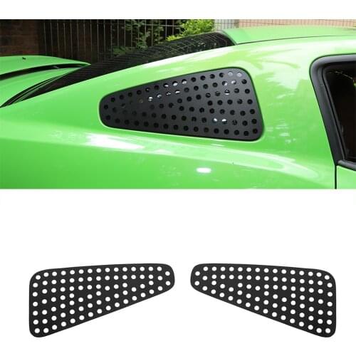 For Ford Mustang 2008 2009 2010 2011 2012 2013 2014 Rear Triangle Glass Panel Trim Cover Decorative Stickers External Accessory