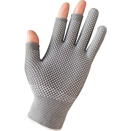 1 Pair Summer 3 Fingers Cut Fishing Gloves Anti Slip Breathable Hunting Cycling Gloves Portable Fitness Pesca Fishing Accessorie