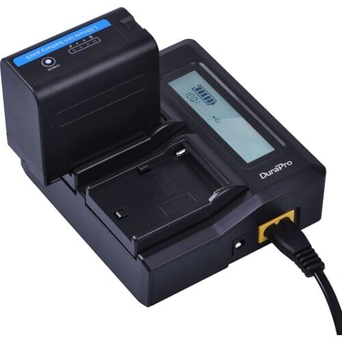 1 x7200mAh NP-F970 NP-F960 NP F970 Batteries with LED Power Indicator +LCD Quick Charger for SONY HVR-HD1000 HVR-HD1000E HVR-V1J