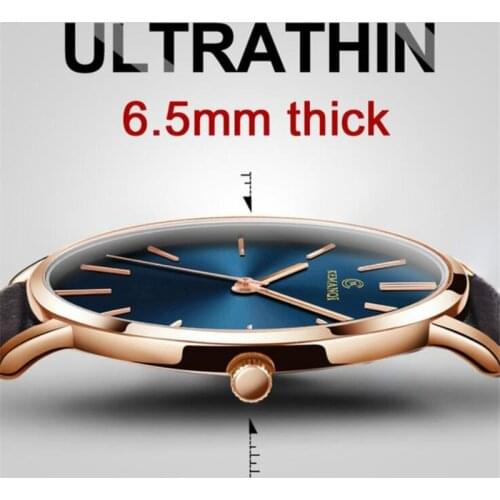 New Mens Watch 6.5mm Ultra-thin Fashion Watches Simple Business Men Quartz Watch Women Roman Masculine Male Clock Hombre Reloj