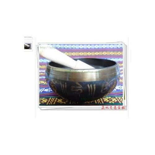 Decoration Brass Diameter 11cm Yoga Tibetan Himalayan Hand Chakra Meditation Religion Belief Buddhism copper singing bowls