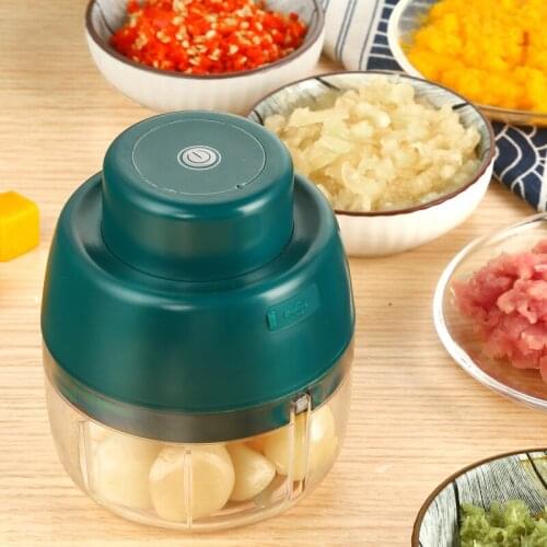 45W 200ML Mini Electric Garlic Masher Rugged Mini Crusher Chopper USB Charging Masher Machine for Garlic Ginger Chili Cutter