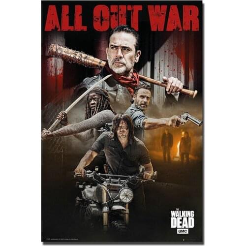 J0267 The Walking Dead Season 8 TV Series 2 Silk Posters and Prints wall art Art Poster Home Decor