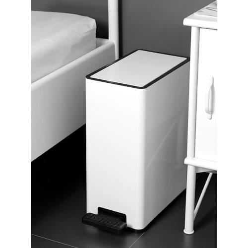 Waterproof Trash Can Plastic Nordic Style Living Room Large Creative Food Trash Can Kitchen Kosz Na Smieci Home Products DG50WB