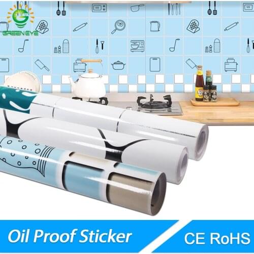 60cmx10Meter Oil and Water Proof Wall Stickers Resistant Kitchen Bar Desktop Home Decoration Marble Pattern 10M wall paper
