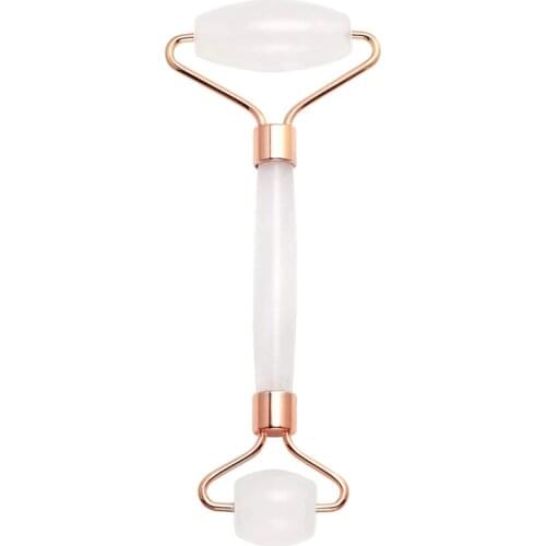 Natural Jade Roller for Face - Gua Sha Massage Scraping Tool- Anti Aging Eye Facial Skin Massager Treatment Therapy - Premium Cl