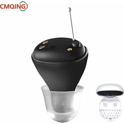 Rechargeable Hearing Aids 4 Channels Invisible Hearing Sound Amplifier Digital Hearing Wireless Adjustable Device Hearing Aid