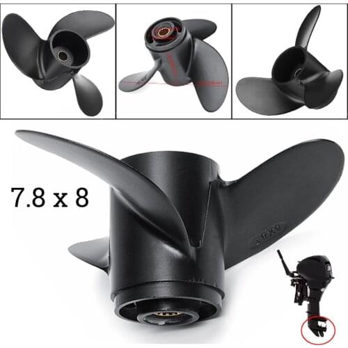 1pc 3R1W64516-0 Aluminum Propeller Outboard 7.8x8 High Quality For Tohatsu/Mercury Outboard Motor 5 6HP Accessories Parts