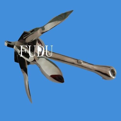 4kg(8.8lb) Stainless Steel Foliding Grapnel Anchor For Marine Yacht