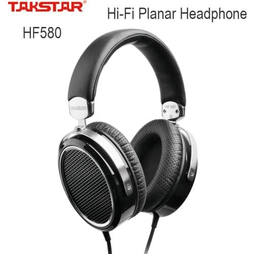 Takstar HF 580/HF580 Hi-Fi Planar Headphone Ultra-large planar diaphragm low distortion powerful LF full MF transparent HF