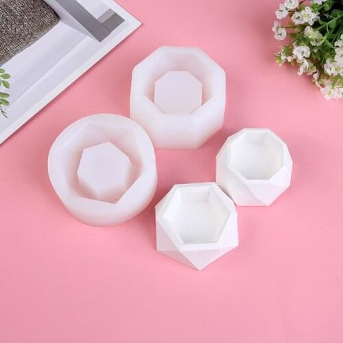 Creative Flower Pot Mould Succulent Flower Pot Silicone Mould for Chocolate Candy Cake Decoration Baking Tools