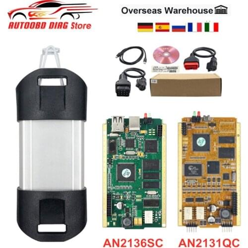 V196 For Renault CAN CLIP AN2131QC/AN2136SC Full Chips CAN CLIP Diagnostic Interface Car Scanner Gift Pin Extractor+Reprog V177