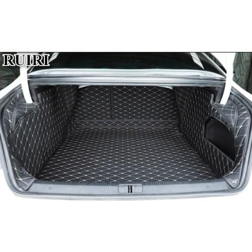 High quality! Full set car trunk mats for Volkswagen CC 2017-2009 durable waterproof cargo liner mat boot carpets for CC 2015