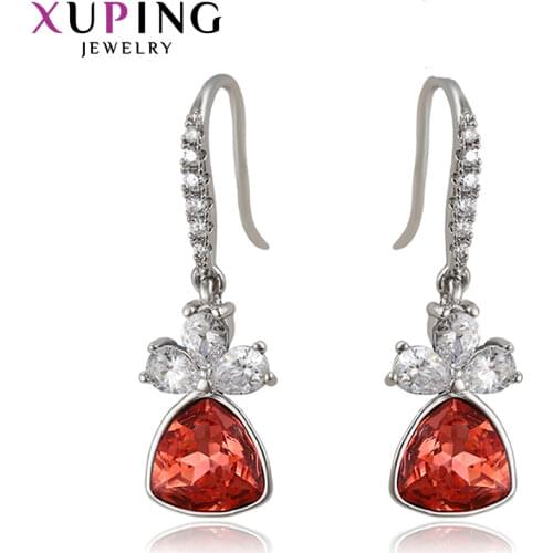 Xuping Jewelry Fashion Elegant Lovely Crystal Earring for Women Weeding Gift 94817