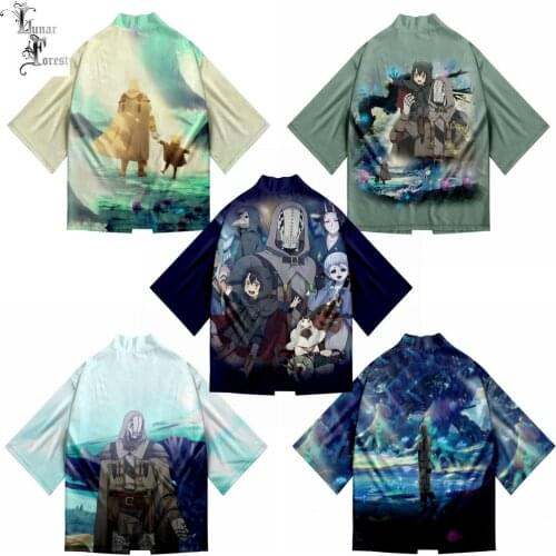 Somari to Mori no Kamisama 3D Printing Japanese Kimono Haori Yukata Women/Men Fashion Summer Casual Cool Short Sleeve Streetwear