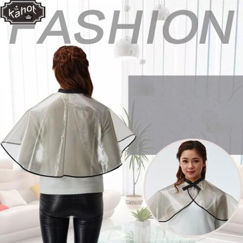 1pcs Professional Hairdressing Shawls 3D Transparent Waterproof Hair Treatments Bib Styling Salon Hairdresser Shampoo Cape Wraps