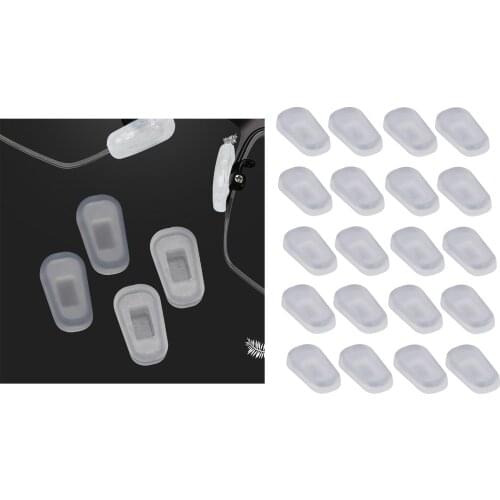 10-Pairs Soft Silicone Eyeglasses Glasses Sunglasses Nose Pads Covers Anti-Slip Nosepads Replacement