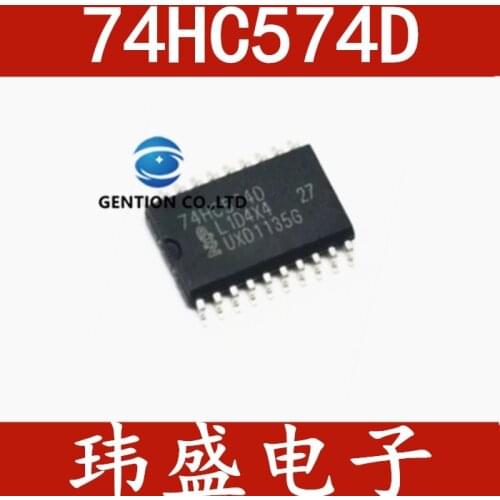 10PCS 74HC574D SOP-20 7.2 mm wide body type D flip-flop in stock 100% new and original
