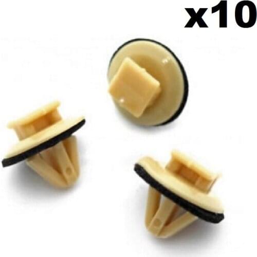 10x Boot Lid / Trunk Handle Trim Cover Clips, For Toyota & Lexus, 90467-10077