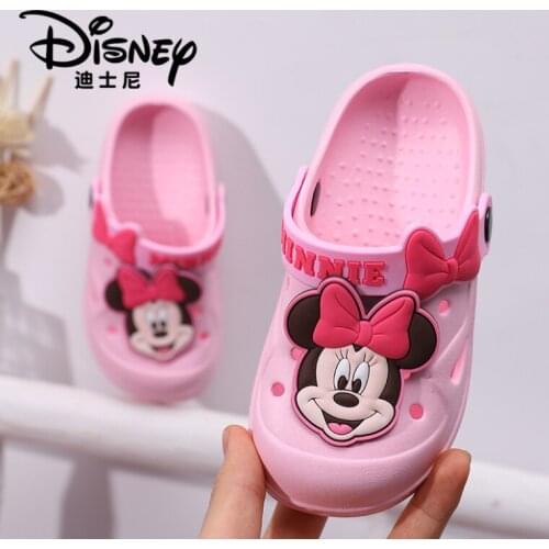 2021 Summer Beach Sandals Boys Girls Cartoon Mickey Kids Cave Shoes Home Slippers Toddler PVC