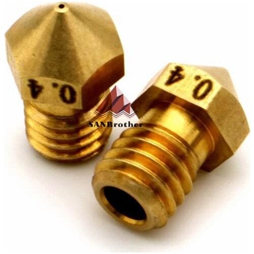 3D Printer Ultimaker 2+ UM2+ Extended Olsson Block 1.75/3MM Nozzles 0.25 0.4 0.6 0.8 Filament System Nozzles High Quality