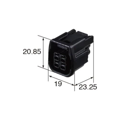 4 pin HX sealed series female auto connectors 6189-7409 for for bus car off-road