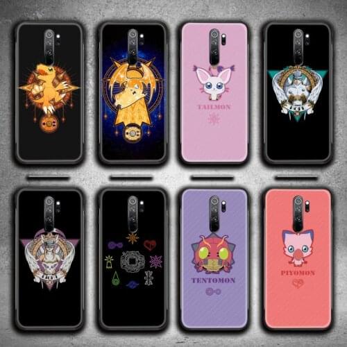 Anime Digimon Japan Phone Case for Redmi 9A 9 8A 7 6 6A Note 9 8 8T Pro Max K20 K30 Pro