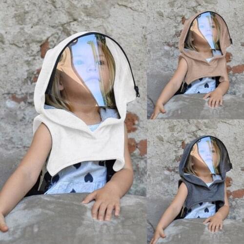 Bandana Full Protective Face Cloth-Maks For Kids Clear Hooded Hat Child Reusable Removable Cosplay Costumes
