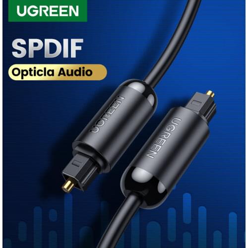 UGREEN Digital Optical Audio Cable Toslink Cable Fiber Optic Male to Male Cord for Home Theater Sound Bar TV PS4 Xbox TV Cable