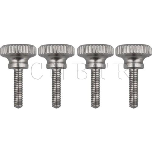 CNBTR M2.5 Thread Length 10MM 304 Stainless Steel Knurled Thumb Screw Set of 4
