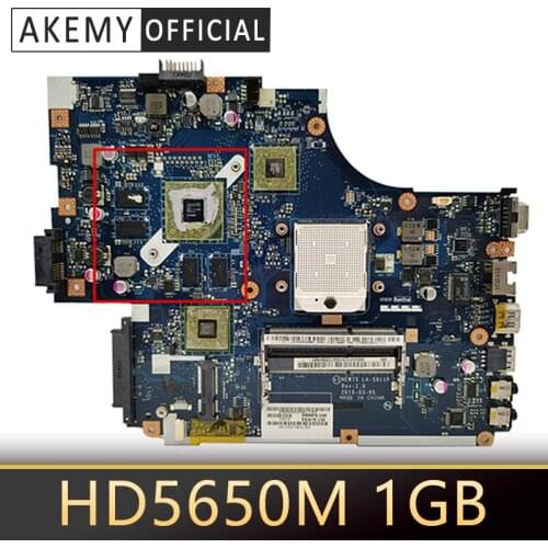 For Acer aspire 5551 5551G 5552 5552G Laptop Motherboard NEW75 LA-5911P MBPUU02001 Main board HD5650M 1GB GPU free CPU Mainboard
