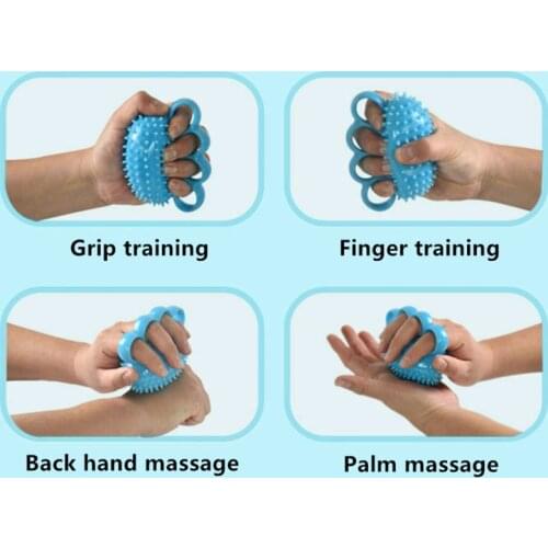 E56D Fitness Hand Expander Grip Ball Strengthen Exerciser Train-er Decompression Strength Ball Egg-shaped Grip Fitness Ball