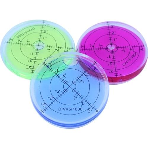 HACCURY 66*10mmHigh accuracy inclinometer Round spirit level Plastic Circular Horizontal instrument Construction Machinery level