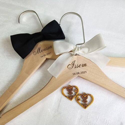 Personalized Custom Bride Wedding Dress Bridesmaid Hangers Personalized Bride And Groom Dress Hangers Wedding Hangers With Names